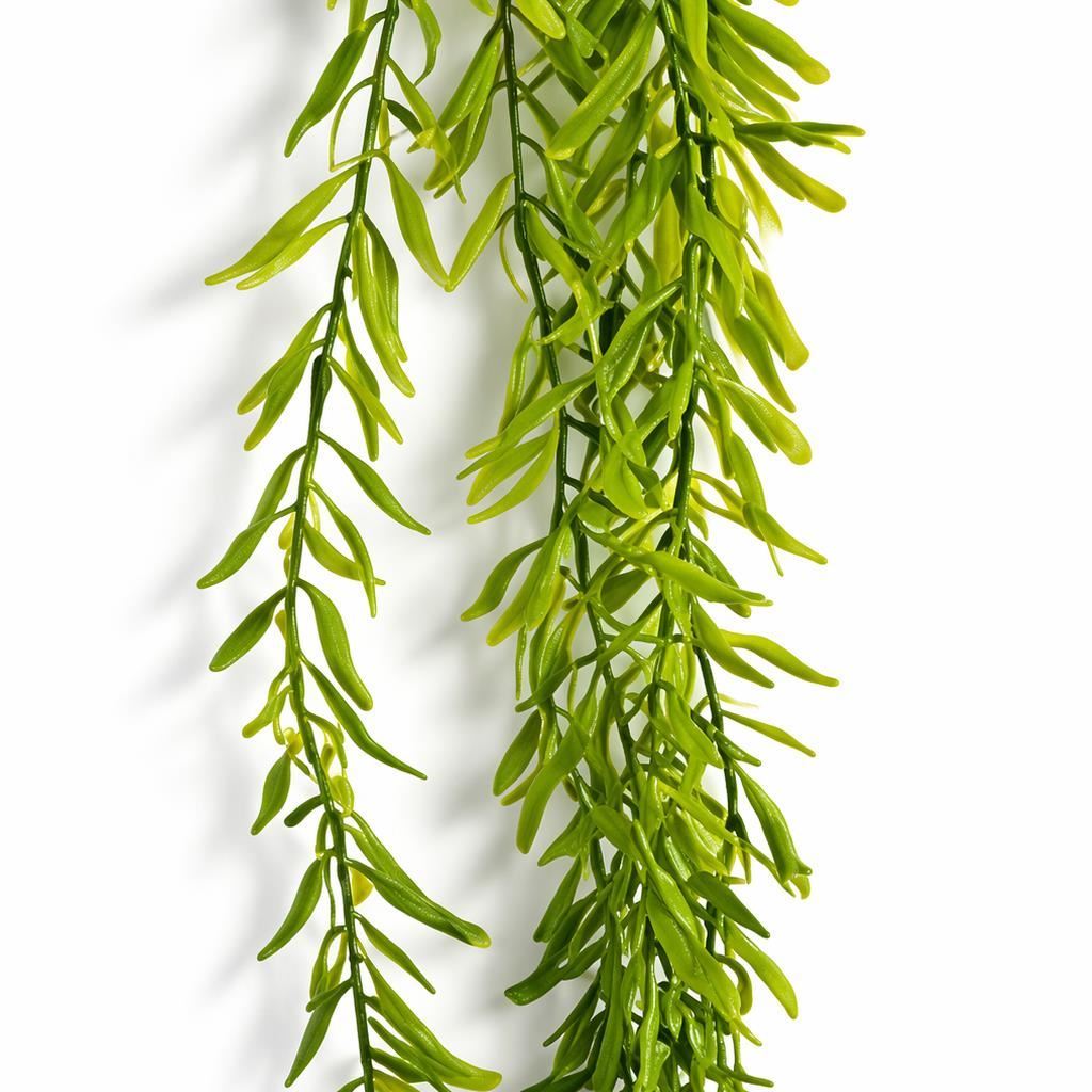 Pack of 6 x 100cm Artificial Trailing Rhipsalis Style Hanging Plant - Dark Green Tips - Premium Quality-3