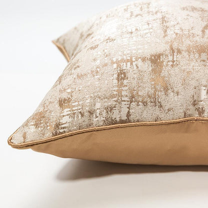 Designer Gold Colour Cushion Cover (18x18" - 45x45 cm) - Style 34-1