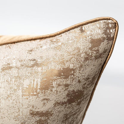 Designer Gold Colour Cushion Cover (18x18" - 45x45 cm) - Style 34-2