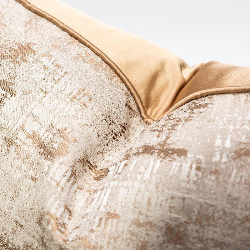 Designer Gold Colour Cushion Cover (18x18" - 45x45 cm) - Style 34-3