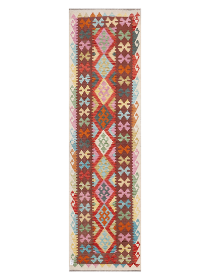 Maimana Kilim Runner - 300 × 82 cm (9'10" x 2'8")