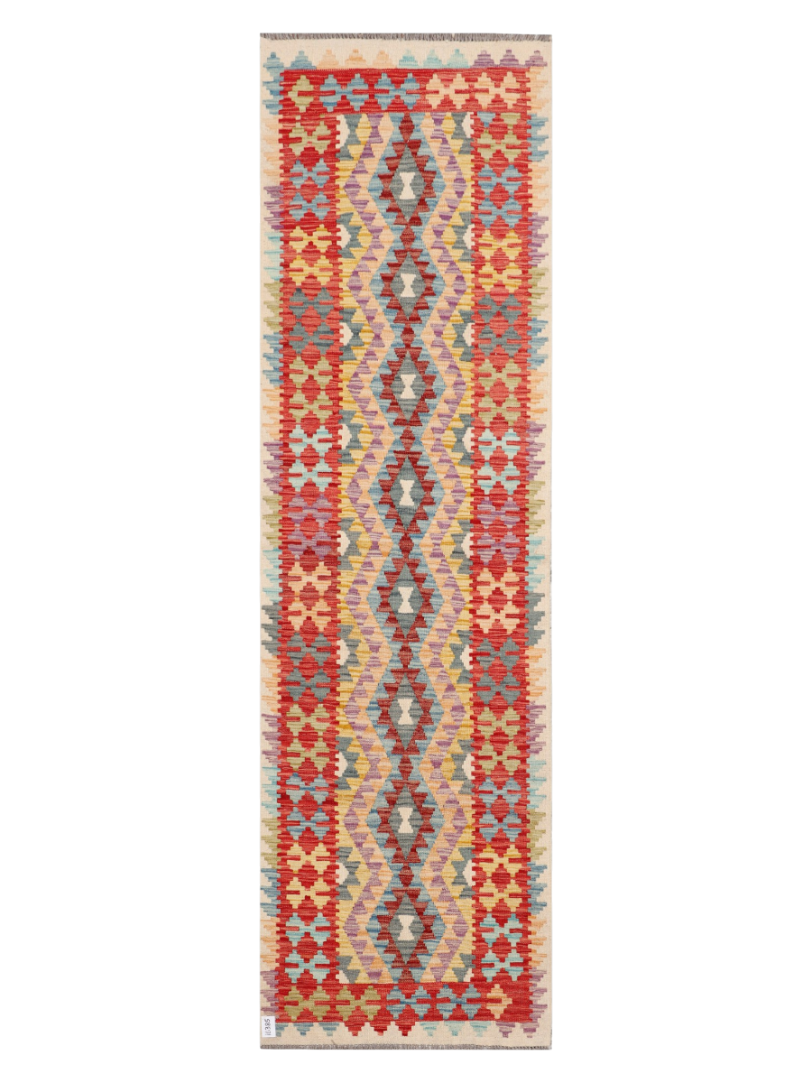Maimana Kilim Runner - 293 × 84 cm (9'7" x 2'9")