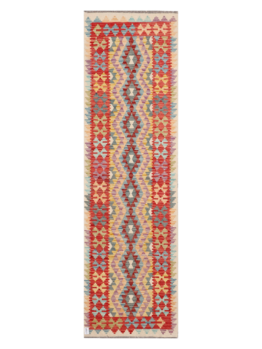Maimana Kilim Runner - 293 × 84 cm (9'7" x 2'9")