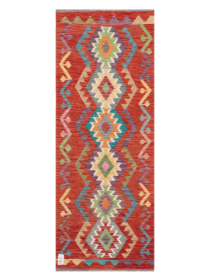 Maimana Kilim Runner - 186 × 70 cm (6'1" x 2'4")