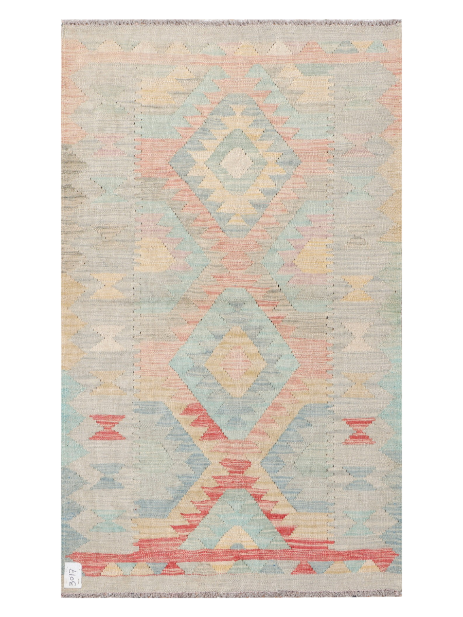 Maimana Kilim - 151 × 89 cm (4'11" x 2'11")