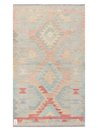 Maimana Kilim - 151 × 89 cm (4'11" x 2'11")