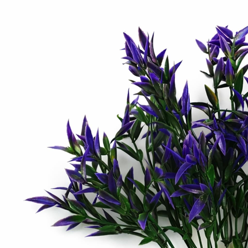 Pack of 6 x 34cm Artificial Lavender Stem Plant – Faux Floral Filler-4