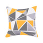 Water & Stain Resistant Geo Design Outdoor Cushion Cover | 45x45cm Garden Décor - Yellow-0