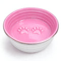 The Poppy Collection Dog Bowl - Pink-0