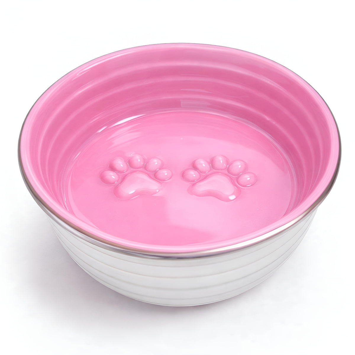 The Poppy Collection Dog Bowl - Pink-0