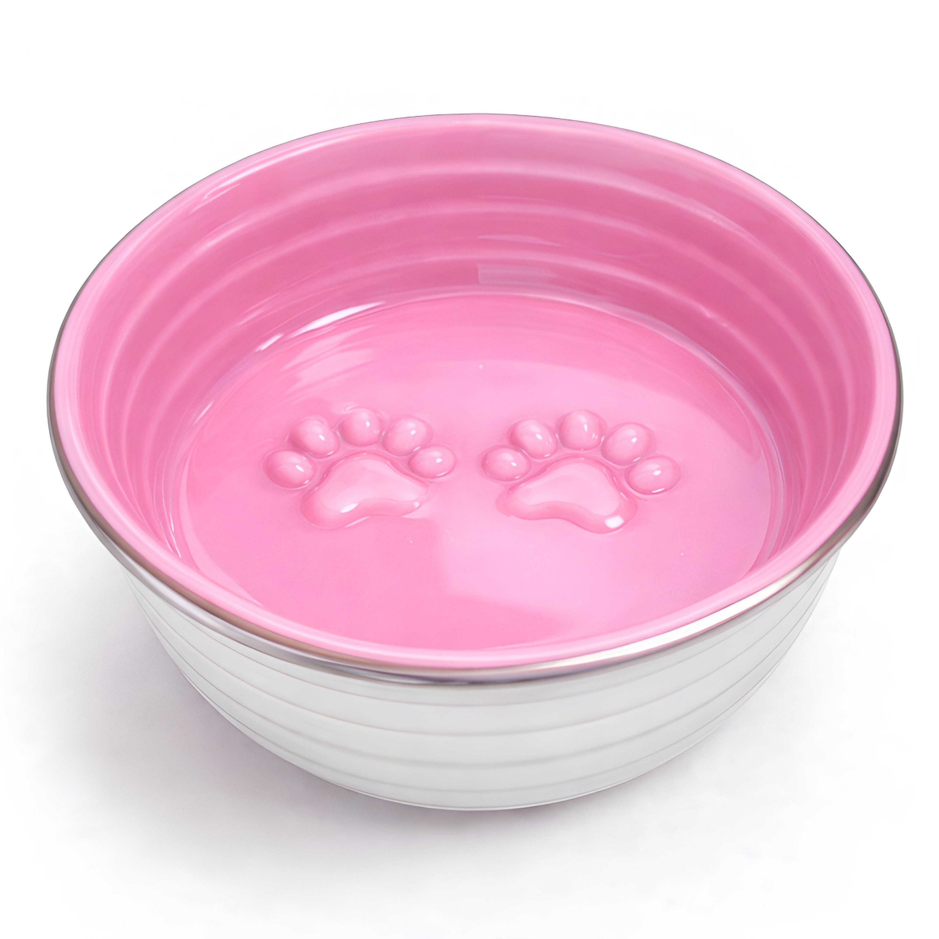 The Poppy Collection Dog Bowl - Pink-0