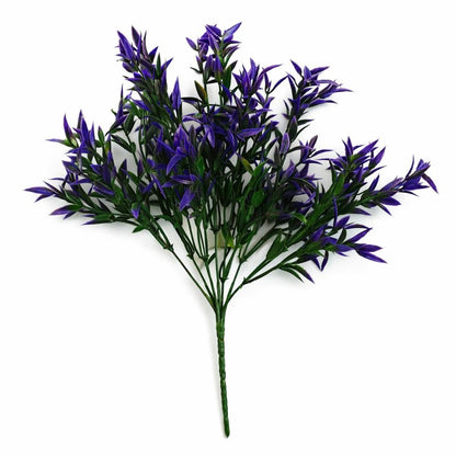 Pack of 6 x 34cm Artificial Lavender Stem Plant – Faux Floral Filler-2