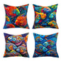 Waterproof Garden Cushion Covers - Marine-Themed Design 3 (Set of 4 - 45x45cm)-0