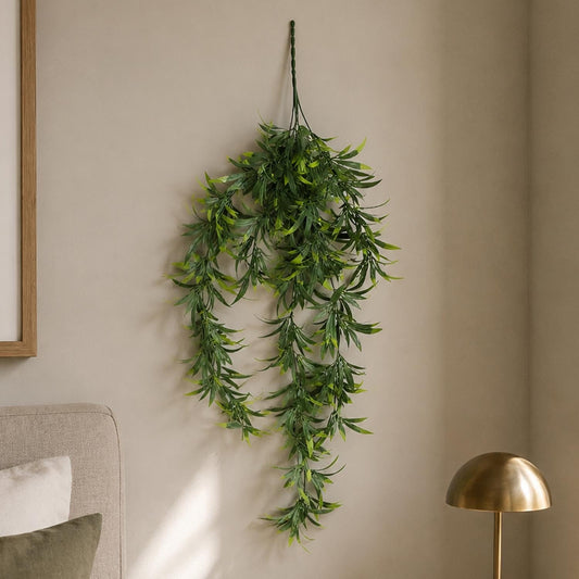 Hanging UV and Fire Resistant Artificial Fronded Thyme Plant 70cm - Premium Quality-0