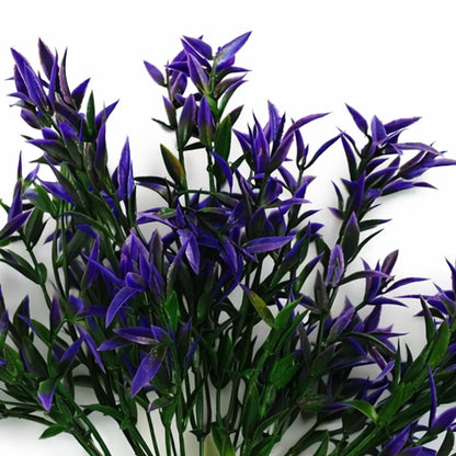 Pack of 6 x 34cm Artificial Lavender Stem Plant – Faux Floral Filler-3