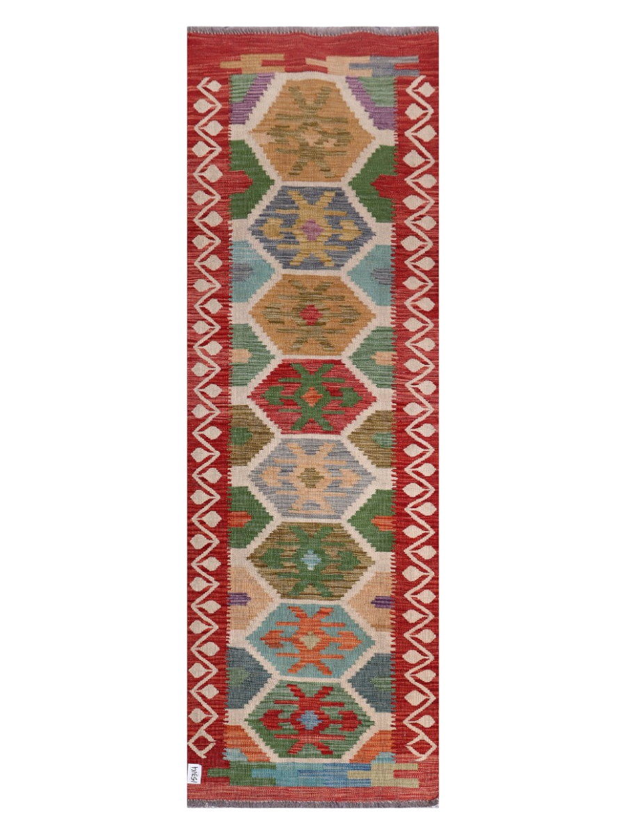 Maimana Kilim Runner - 243 × 80 cm (8'0" x 2'7")