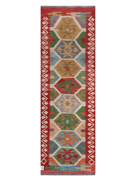 Maimana Kilim Runner - 243 × 80 cm (8'0" x 2'7")