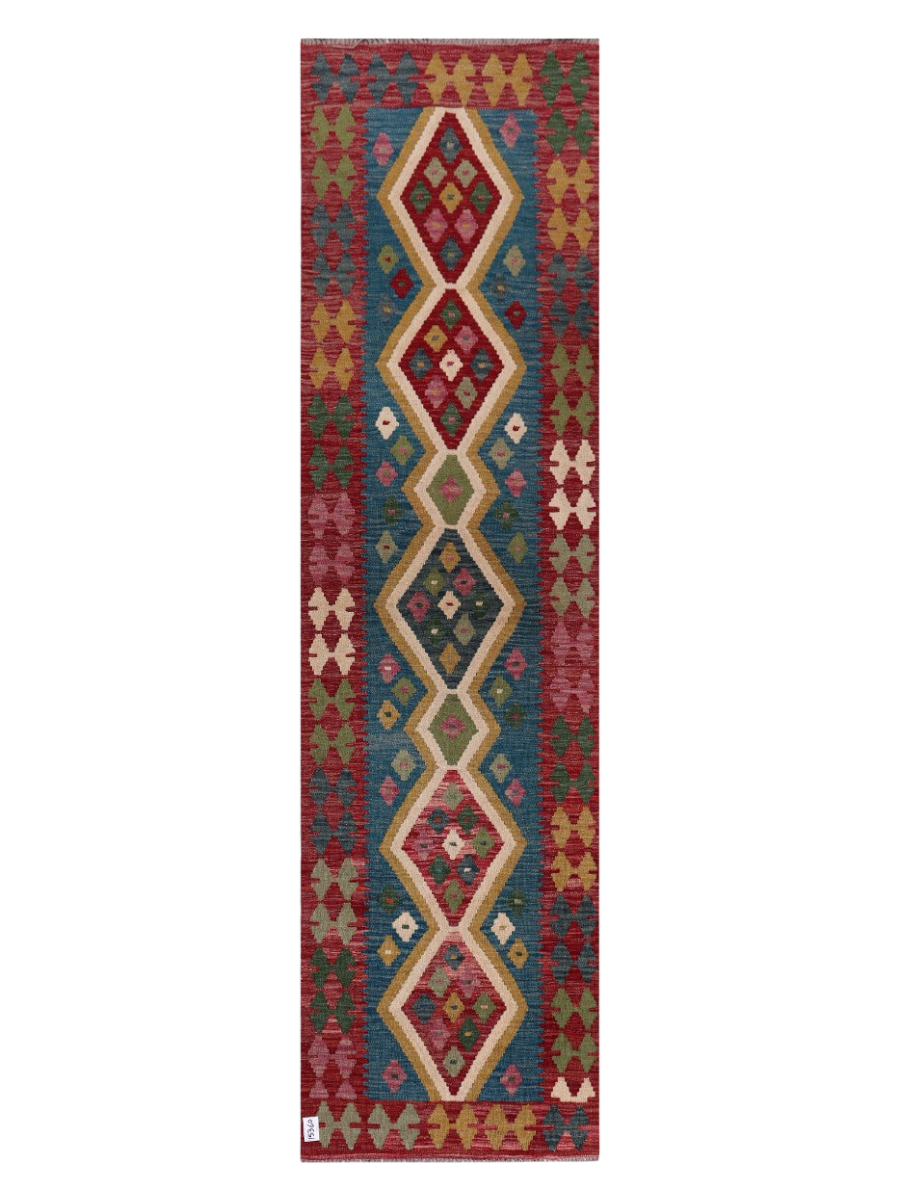 Maimana Kilim Runner - 291 × 79 cm (9'7" x 2'7")