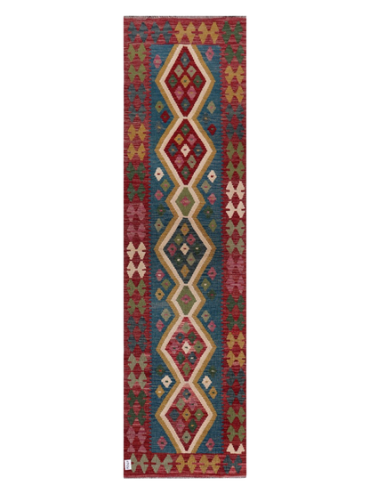 Maimana Kilim Runner - 291 × 79 cm (9'7" x 2'7")