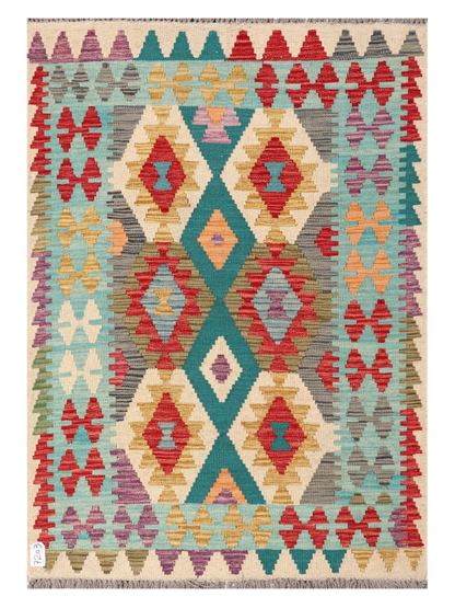 Maimana Kilim - 153 × 107 cm (5'0" x 3'6")
