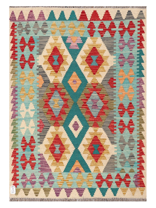 Maimana Kilim - 153 × 107 cm (5'0" x 3'6")