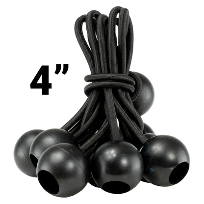Black Bungee Balls 4"-0