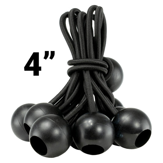 Black Bungee Balls 4"-0