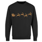 Adults Xmas Printed Sweatshirt Santa Reindeer
