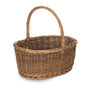 Oval Unpeeled Willow Shopping Basket-1