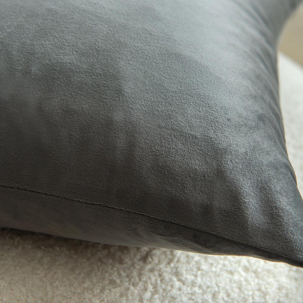 Dutch Velvet Grey Colour Cushion Covers 45X45CM & 50X50CM-2