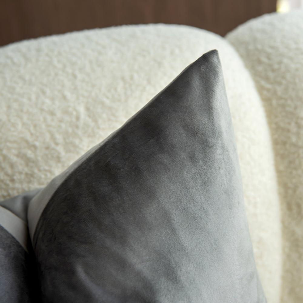 Dutch Velvet Grey Colour Cushion Covers 45X45CM & 50X50CM-3