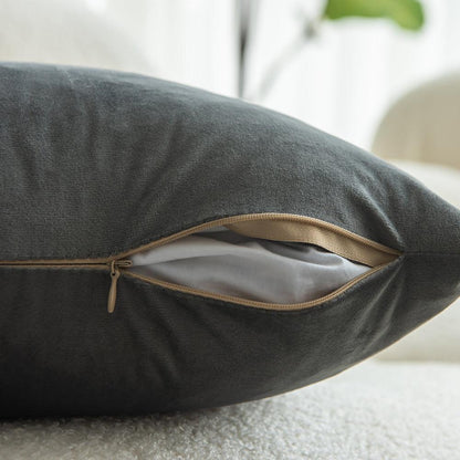 Dutch Velvet Grey Colour Cushion Covers 45X45CM & 50X50CM-4