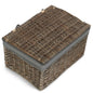 Antique Wash Cotton Lined Storage Basket-4
