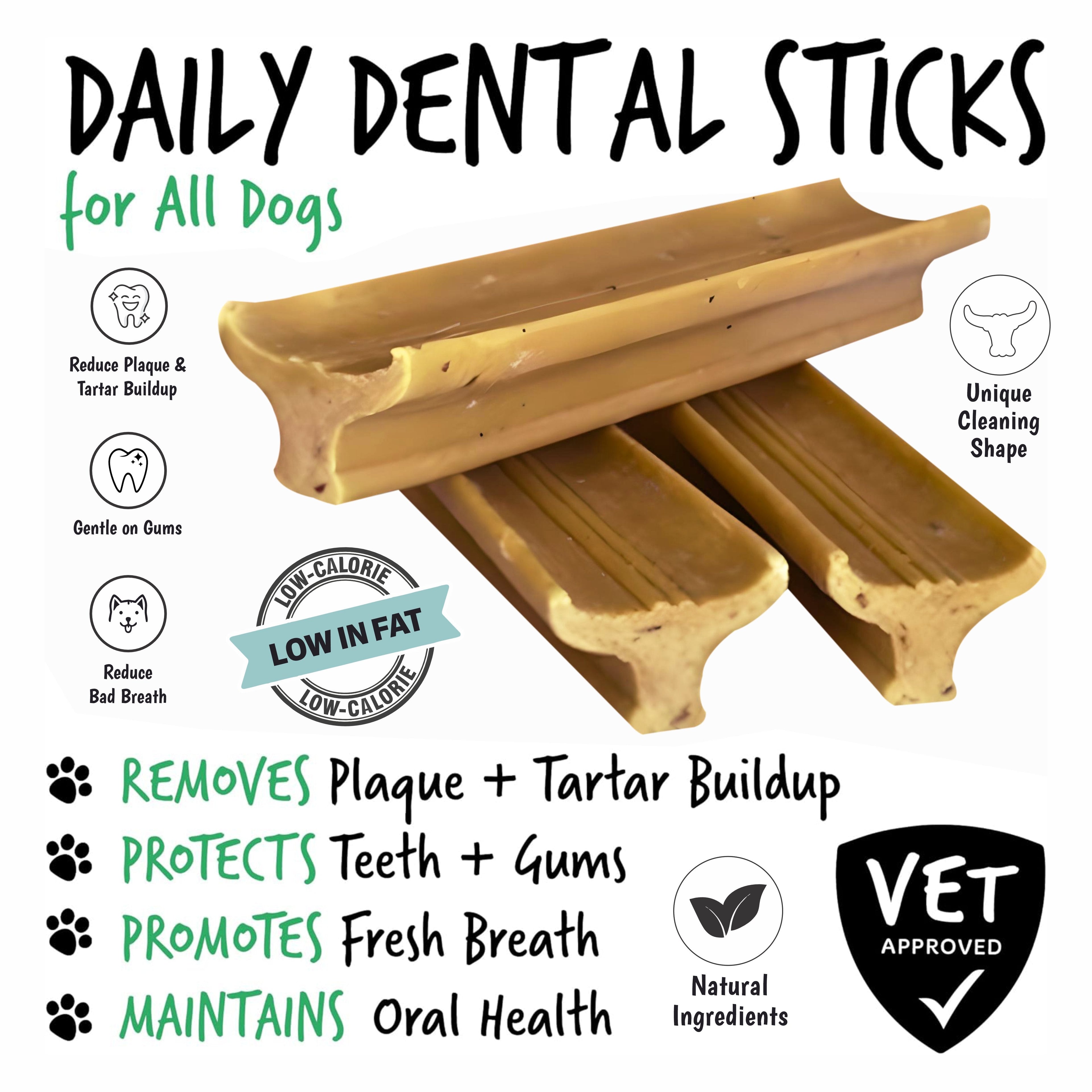 Gently Dently- Apple & Banana Dental Treats for Dogs 175g-2