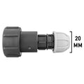IBC 2 S60X6 - 3/4in BSPF Extender Adaptor with MDPE Straight 20mm-0