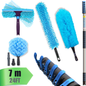 IGAD Pole 7m (24ft) Dusting Set: Extension Pole, Squeegee and 3 Dusting Attachments-0