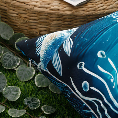 Waterproof Garden Cushion Covers - Marine-Themed Design 8 (Set of 4 - 45x45cm)-2