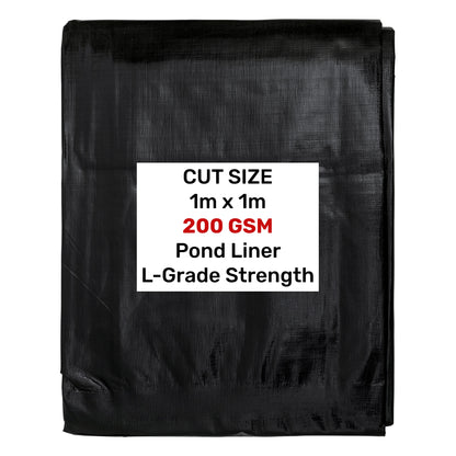 Pond Liner L-Grade 1m x 1m Heavy Duty Outdoor Sheet Waterproof Pond Membrane-0