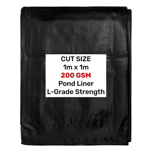 Pond Liner L-Grade 1m x 1m Heavy Duty Outdoor Sheet Waterproof Pond Membrane-0