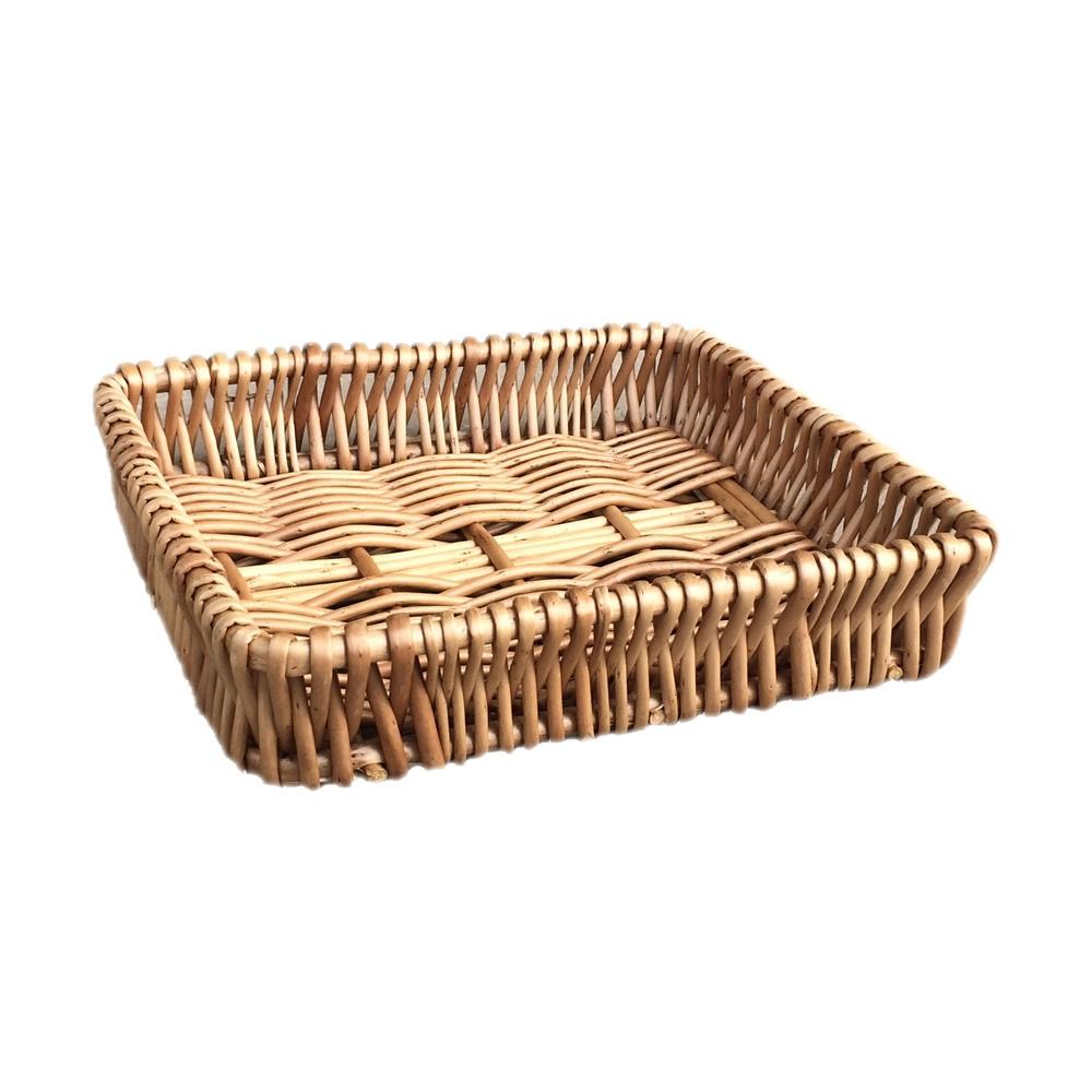 Shallow Wicker Serving Tray-1