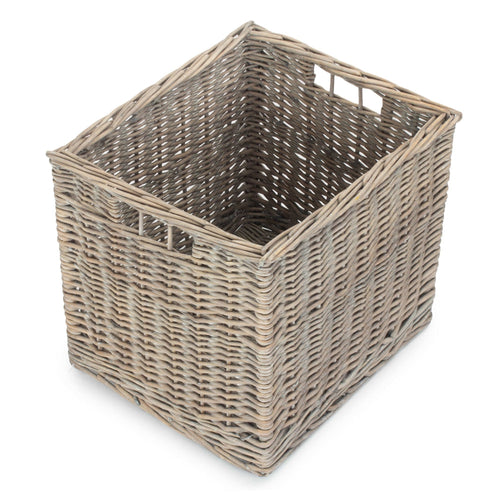 Antique Wash Wicker Storage Basket-0