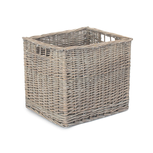Antique Wash Wicker Storage Basket-1
