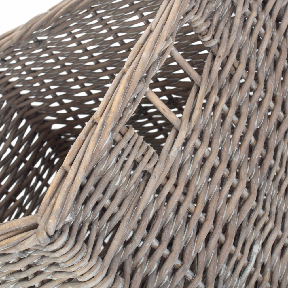Antique Wash Wicker Storage Basket-3