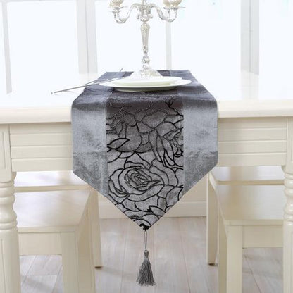 Multiple Design Party Christmas Wedding Velvet Table Runner-1