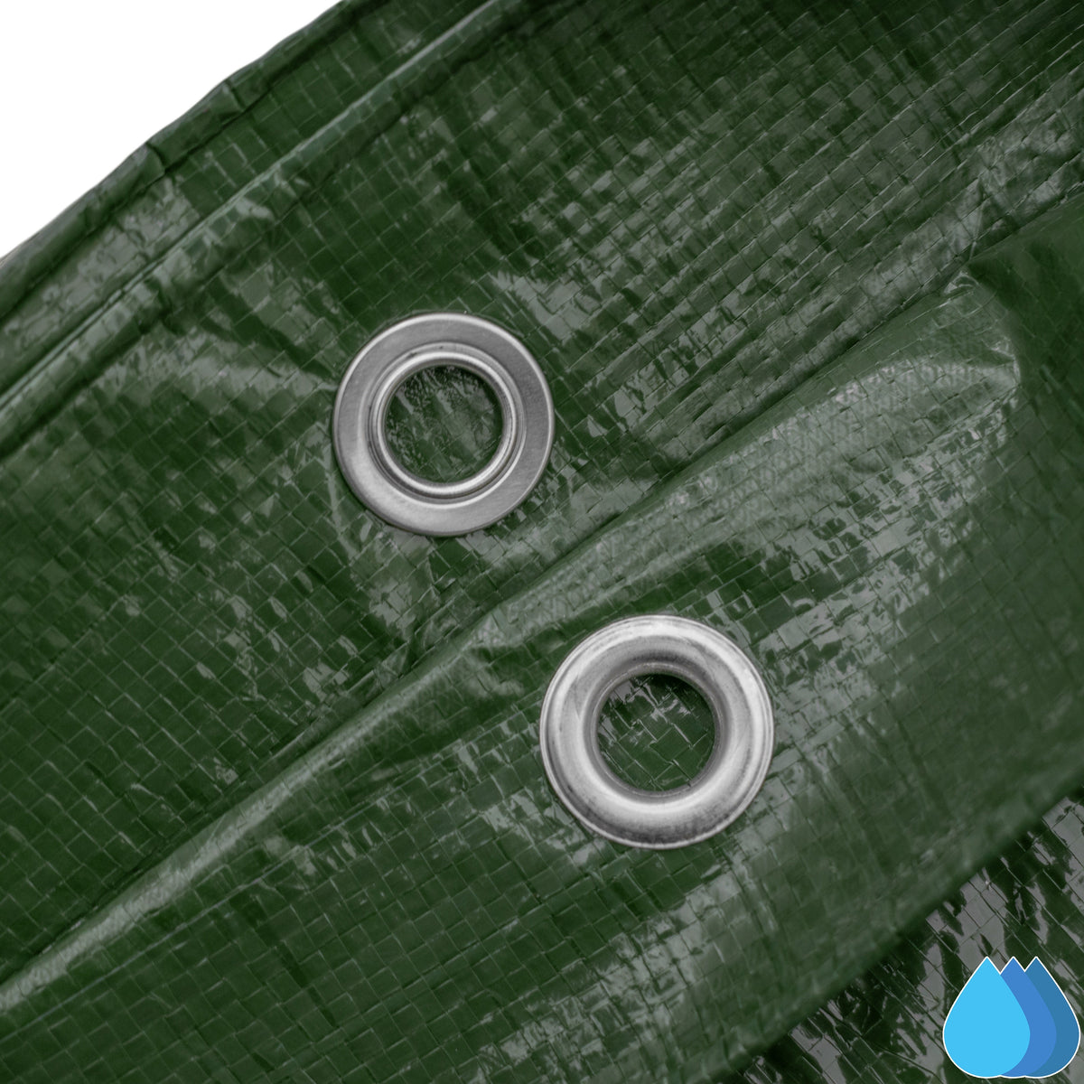 3m x 5m Green Tarpaulins, M-Grade 90 GSM-4