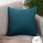 Designer Dutch Velvet Geometric Cushion Cover 45x45 cm - Blue-4