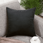 Designer Dutch Velvet Geometric Cushion Cover 45x45 cm - Black-4