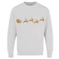 Adults Xmas Printed Sweatshirt Santa Reindeer