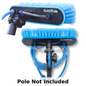IGADPole 10"(25cm) Soft Bristle Water-Fed Brush Only, 30ft(10m) Long Light Hose, ACME and IGAD new Connector compatible (no pole included)-0
