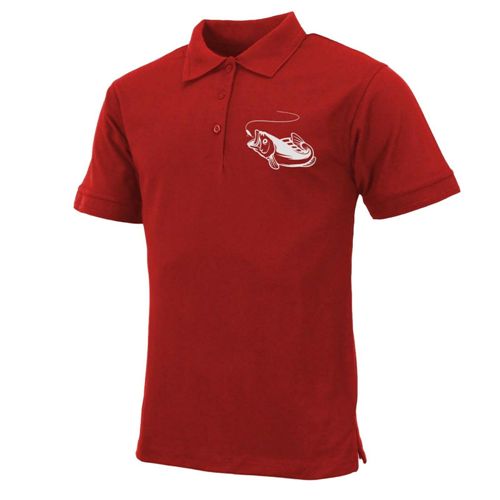 Mens Fish Logo Polo